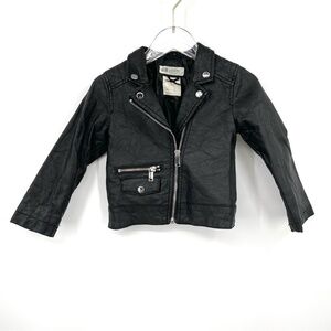 H&M Girls Moto Jacket Sz 18mo